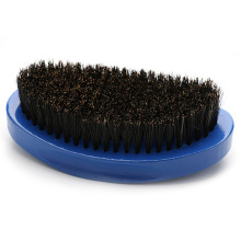 Индивидуальная обработка Мужская щетка для волос из щетины Arc Curved Beard Comb Solid Wood Hard 360 Wave Curve Brush
